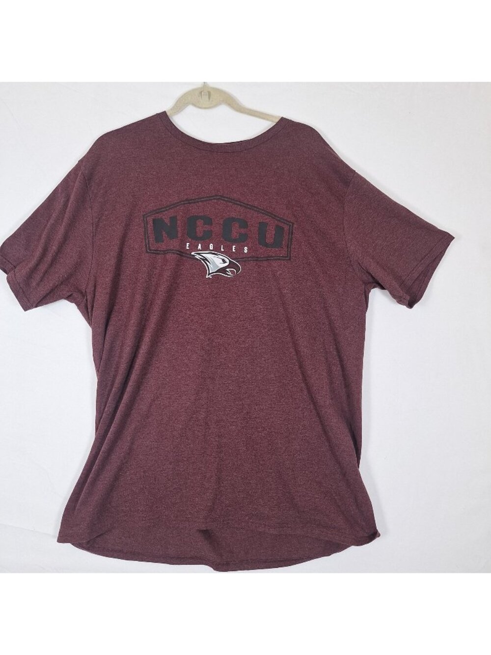 NCCU Eagles Short Sleeved Tshirt Burgundy
